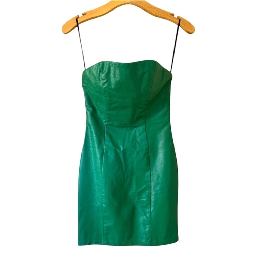 PRINCESS POLLY NWT women’s green Elyse strapless mini dress